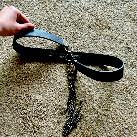 NWOT love strength leather and rhinestone belt, M/L - Picture 3 of 7